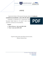 Anunt Eliberare Certificate 2018 PDF