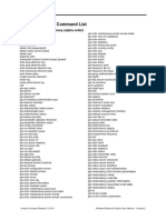 Horizon DW CLI Commands PDF