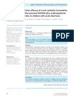 Randomised Clinical Trial Efficacy of A New Synbio