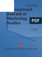 2009-International Journal of Marketing Studies, Vol. 1, No. 2, November 2009, All in One PDF