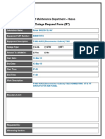 Outage Request Form Faras AUX 2