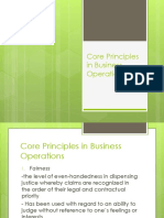 Chapter 3 Core Principles in Business Operations