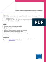 German Level A1 Description PDF