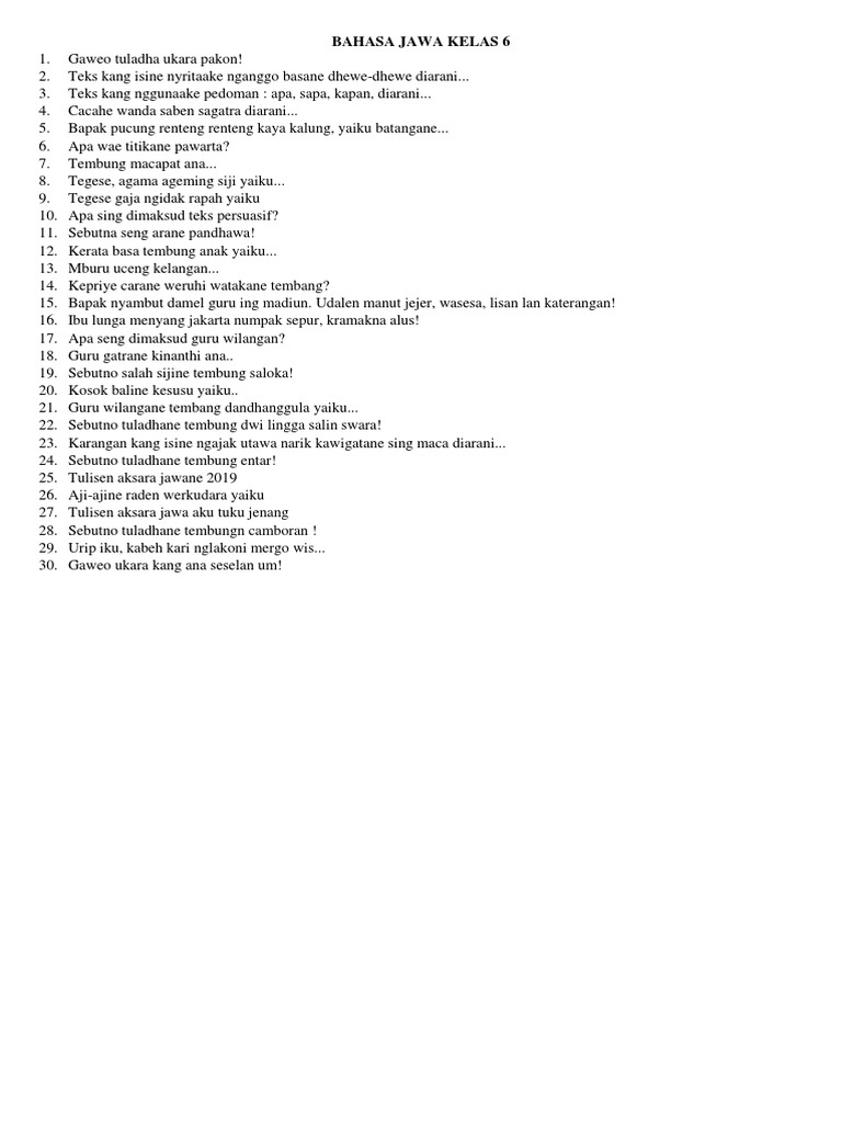 Apa Wae Titikane Teks Pawarta Cara Golden