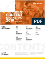 State of Content Marketing Report 2019