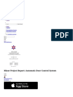 Minor Project Report: Automatic Door Control System PDF