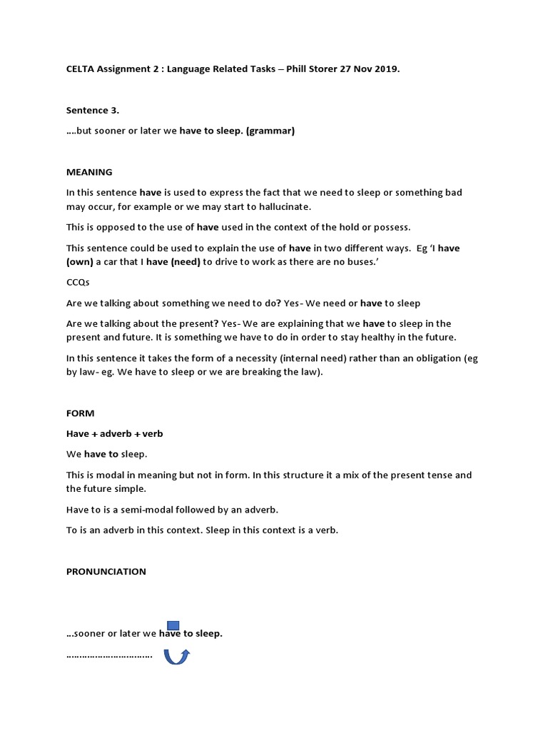 Celta lesson plan sample picture