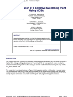 Design & Operation of a Selective Sweetening Plant Using MDEA.pdf