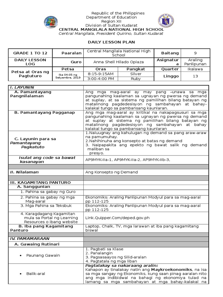 Lesson Plan | PDF