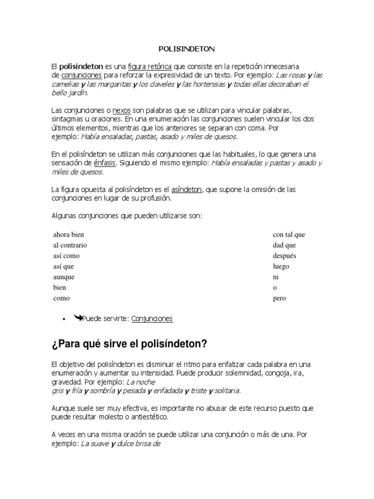 POLISINDETON PDF Amor Naturaleza