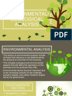 Pestel Analysis (Environmental) C31 Group Echo