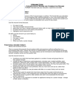 3 Resume Types: Chronological, Functional & Combination