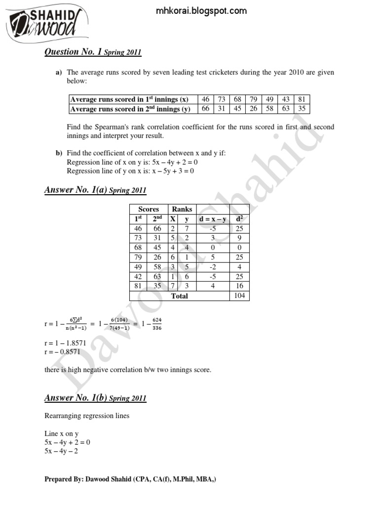 Regression And Correlation 2 Pdf Correlation And Dependence Coefficient Of Determination