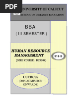 SLM-III Sem BBA Human Resource Management