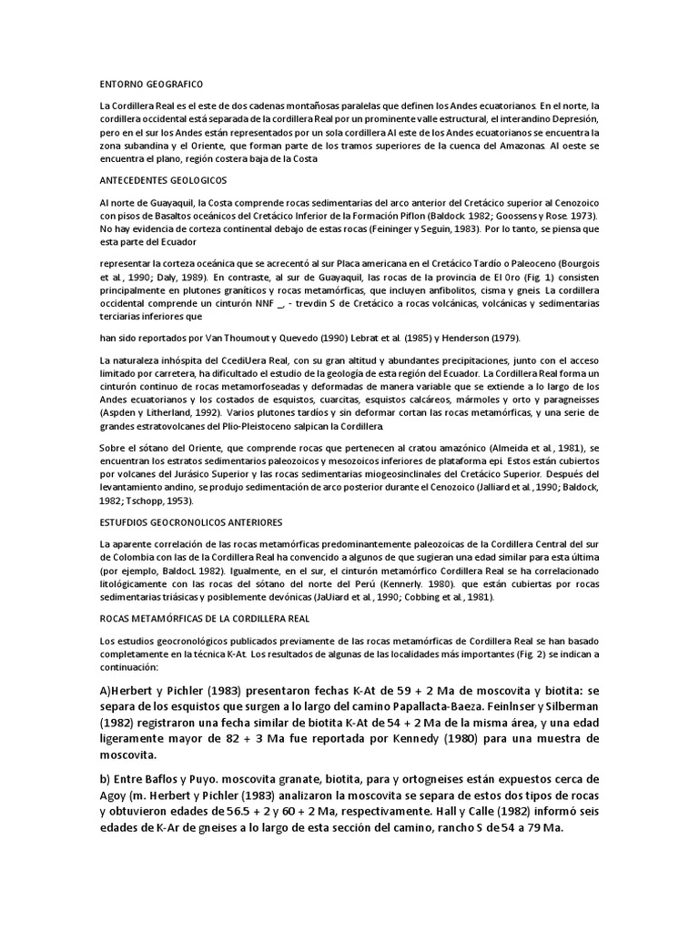 ASPDE Traducido PDF | PDF | Andes | Granito