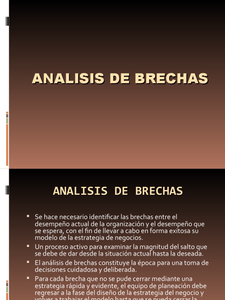 Análisis de Brechas en Desempeño IT | PDF | Planificación | Gestión ...