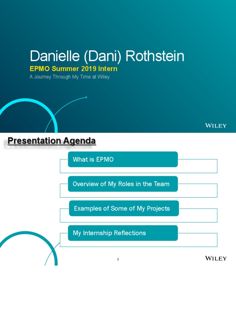 Dani Rothstein EPMO Internship Insights | PDF | Project Management ...
