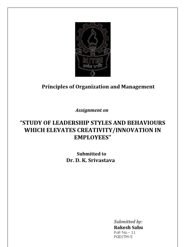 leadership management research paper