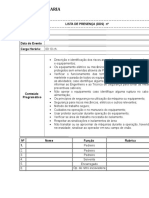 Lista de DDS Revisão Nº 00