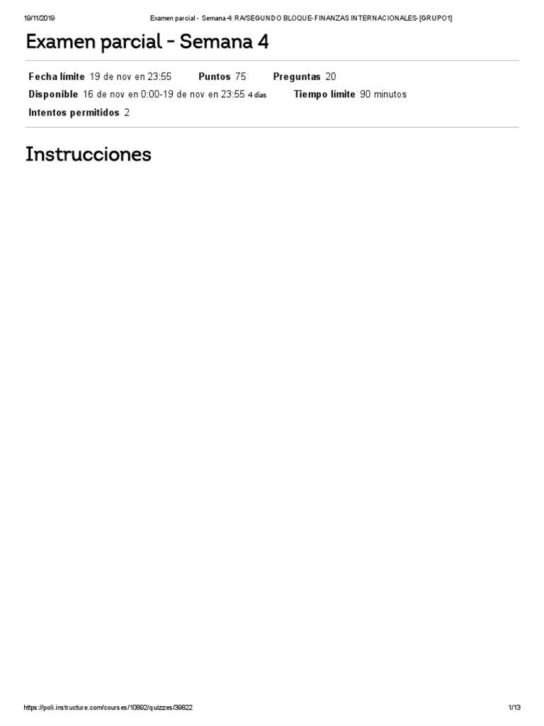 Finanzas Internacionales Parcial Semana 4 | PDF | Libra esterlina ...