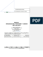 Manual Organizacion Funciones y Cargos Uap 2019