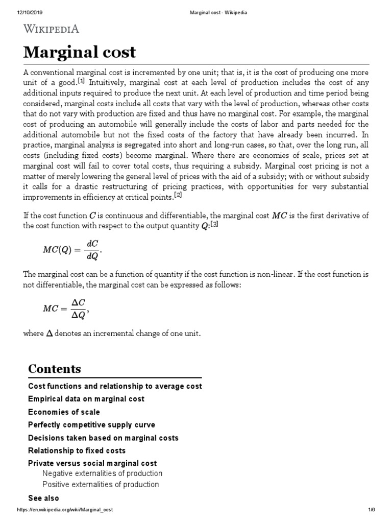 Marginal Cost Wikipedia Marginal Cost Externality