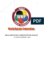 WKF Reglamento Kata y Kumite 1.1.2020