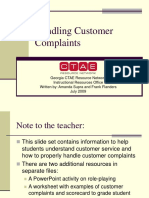 FS - 3.7 - Handling Customer Complaints