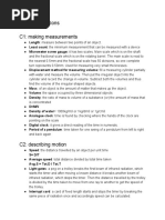 IGCSE Physics - Definitions