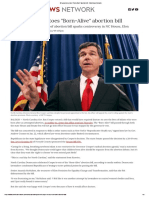 NC Governor Vetoes - Born-Alive - Abortion Bill - Elon News Network