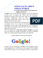 Interesting Facts About Google World PDF