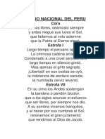 Himno Nacional Del Peru