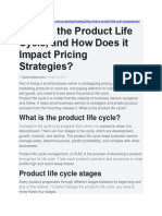 Product Life Cycle Stages and Pricing Strategies