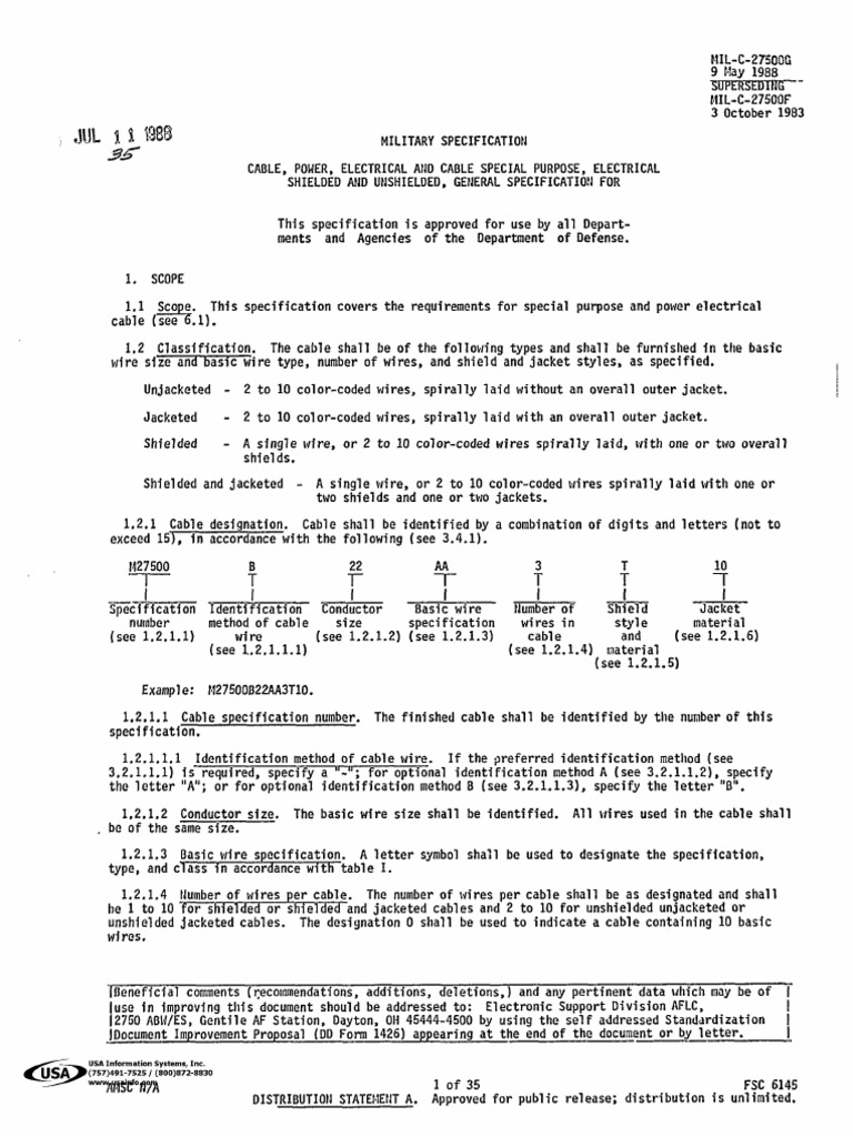 Mil C 27500 PDF | PDF