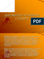 Darovitost I Talenti U Sportu