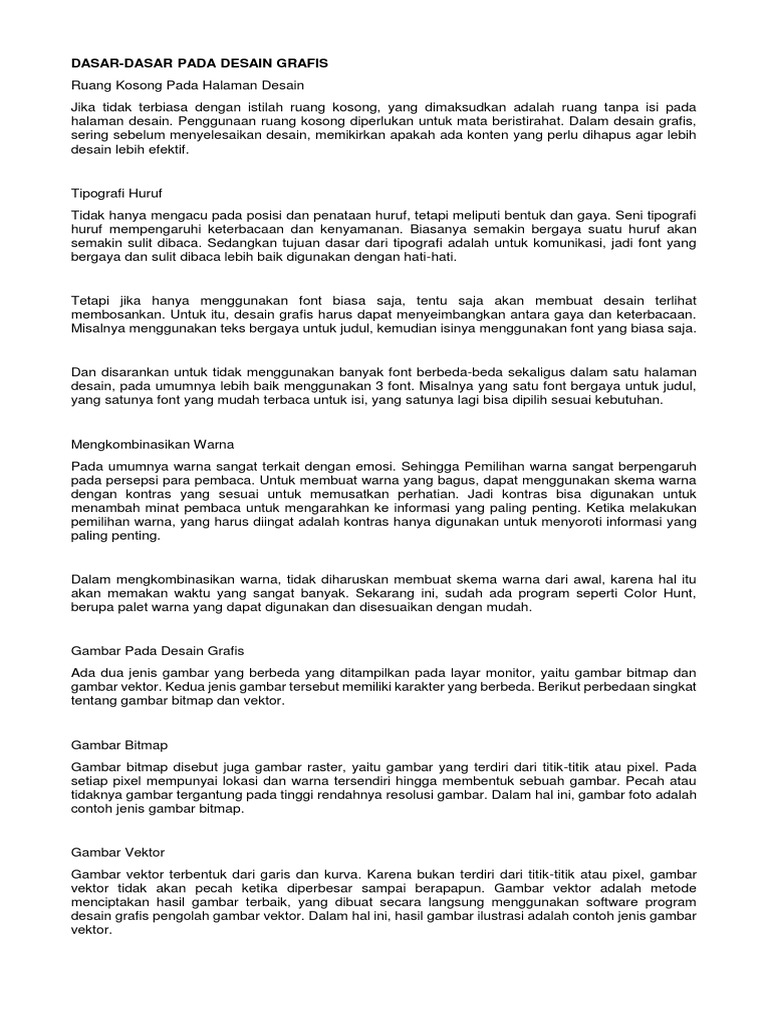Dasar Desain Grafis Tipografi Vektor Pdf