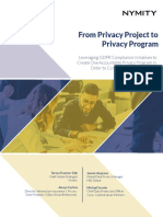 Nymity - Privacy Project To Privacy Program PDF