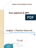 Cara Pembuatan Akun JPFT Dan Submission