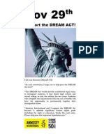 Call Your Senators On Nov 29th - Support The DREAM Act!