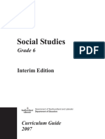 Grade 6 Social Studies Curriculum Guide