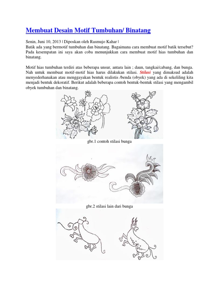 Membuat Desain Motif Tumbuhan Pdf