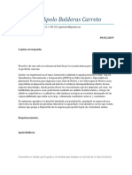 Carta de Presentación