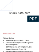 Teknik Kato-Katz 6 Januari 2015