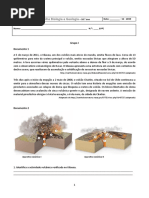 Ficha de trabalho vulcões e sismos