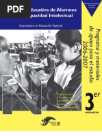 ATENCIÓN EDUCATIVA DE ALUMNOS CON DISCAPACIDAD INTELECTUAL