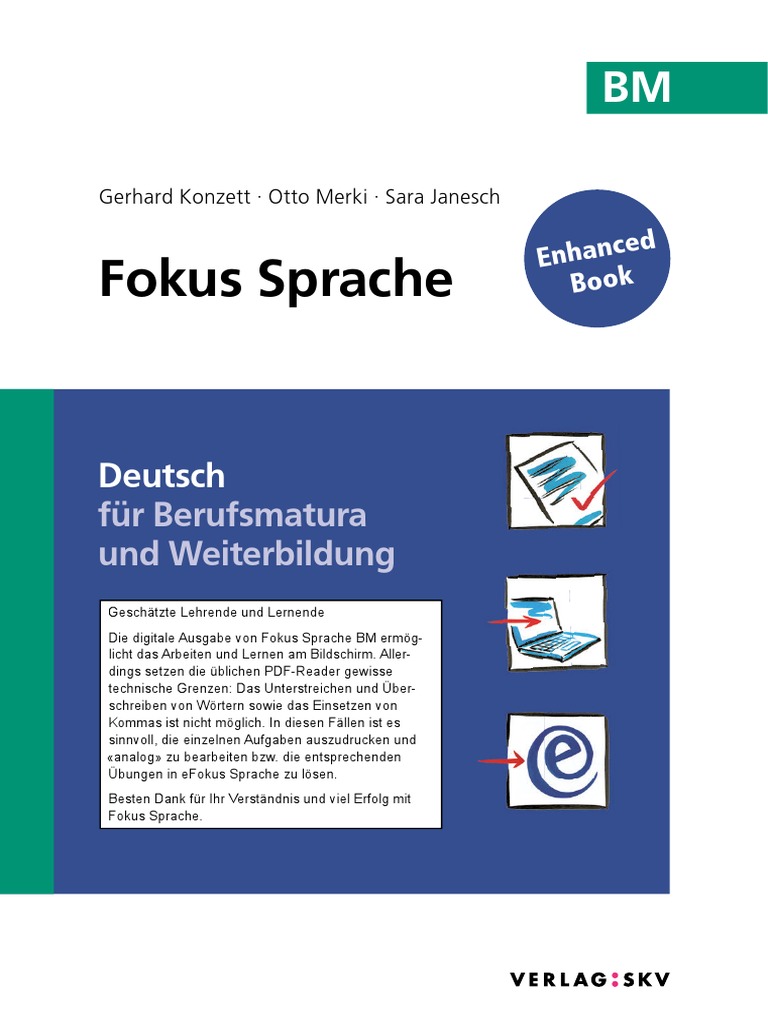 BM Fokus Sprache - Deutsch Für Die Berufsmatura Und Weiterbildung | PDF
