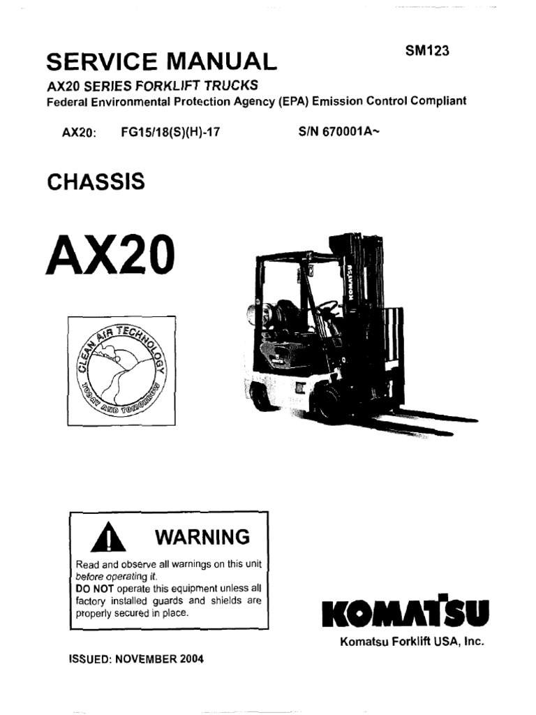 SERVICE MANUAL - Komatsu Forklift USA, Inc. v3.1 _ manualzz.com.pdf