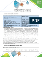 Syllabus Del Curso Diseño Experimental PDF