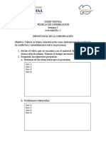 Actividad 2 - Semana 2 - Técnicas de Comunicación