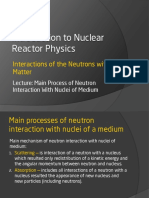 Main Processes of Neutron Interaction With Nuclei